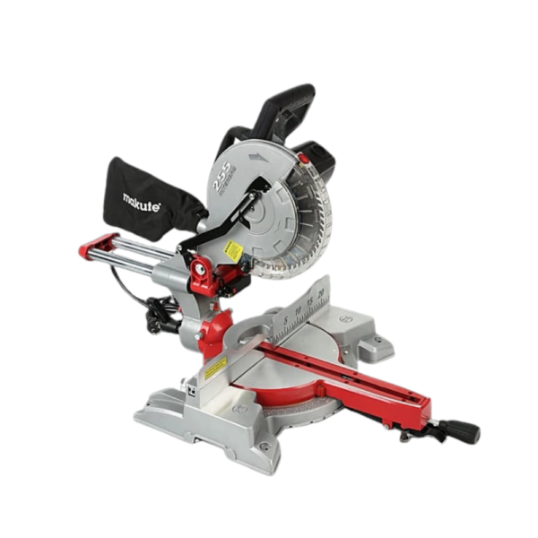Scie à onglet coulisse 2200W avec une puissance d’entrée de 2200W, vitesse variable et rotation à 180°. Idéale pour des découpes industrielles précises avec une taille de coupe de 225 mm. Poids : 20/18KGS.